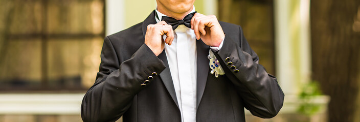 man in a bow tie