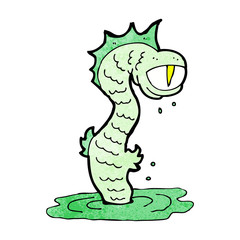 cartoon swamp monster