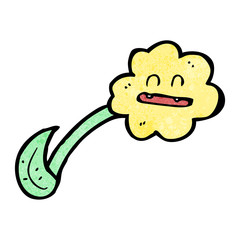 flower dandelion cartoon character