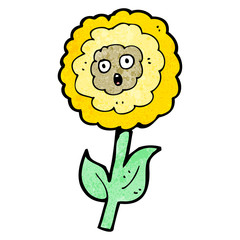 flower cartoon character