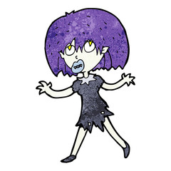 cartoon vampire girl,