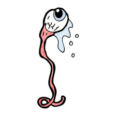 cartoon gross eyeball