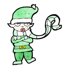 cartoon christmas elf