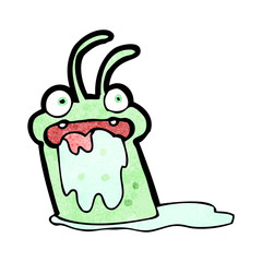 cartoon funny little alien