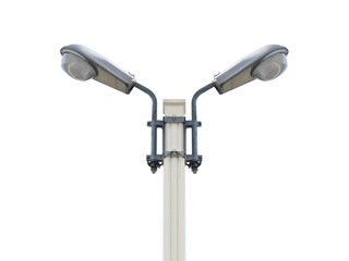 street light isolated on white background