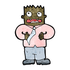 cartoon man gesturing to himself