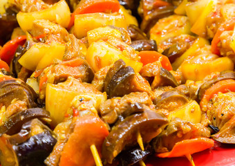 grilled seafood on the grill