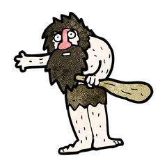 cartoon cave man
