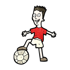cartoon soccer player