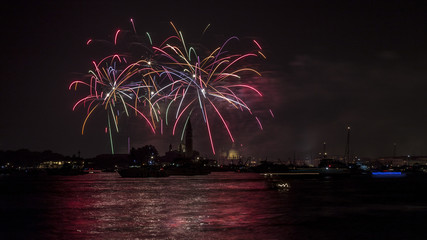 Venice fireworks during redeemer party