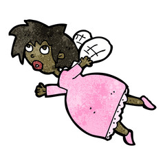 cartoon fairy flying