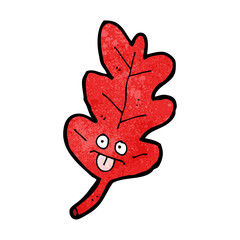 funny cartoon leaf