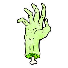 cartoon zombie hand
