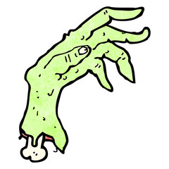 cartoon zombie hand