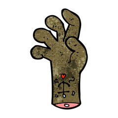 cartoon zombie hand
