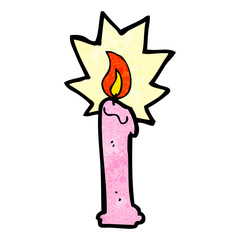 cartoon candle