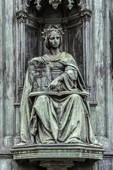 Fototapeta premium Charles IV Statue (Karel IV,1848). Prague, Czech Republic.