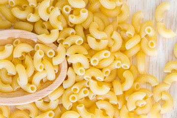 raw macaroni pasta