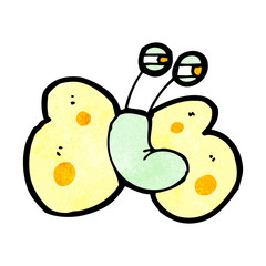 funny cartoon butterfly