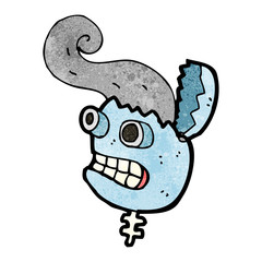 cartoon robot head