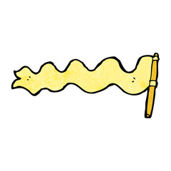 waving flag cartoon