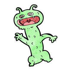 cartoon little monster