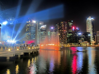 Fototapeta na wymiar Singapour By Night