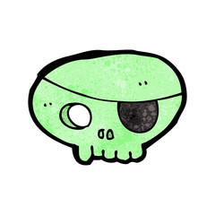 cartoon spooky pirate skull