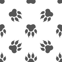 Fototapeta na wymiar seamless pattern with paw print