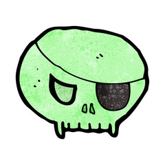 cartoon spooky pirate skull