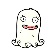 cartoon friendly little ghost