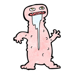 cartoon gross little monster