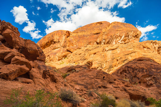 Red Rock Landscape, Valley of Fire State Park, Nevada, USA