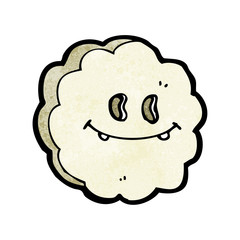 retro cartoon cloud symbol
