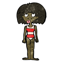 cartoon swimmer