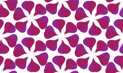 Vector seamless background of teardrop-shaped patterns on a white background. An abstract pattern.