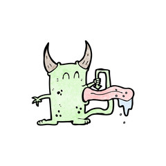 cartoon gross little devil