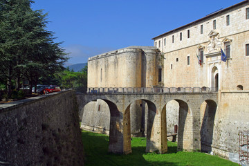 Italia,Abruzzo, L'Aquila prima del terremoto.Il Forte spagnolo.