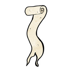 cartoon scroll banner