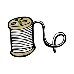 needle and thread cartoon