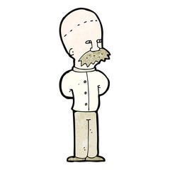 cartoon scientist man