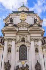 Fototapeta na wymiar Church of St Nicholas (St Nicholas Cathedral) Prague, Czech Rep.
