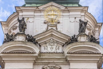 Fototapeta na wymiar Church of St Nicholas (St Nicholas Cathedral) Prague, Czech Rep.