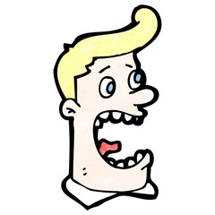 cartoon shocked man