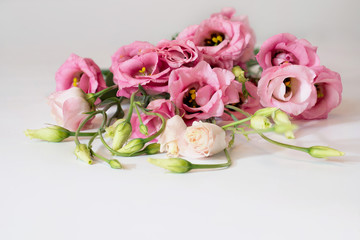 Bouquet of flowers eustoma