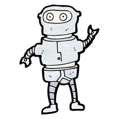 cartoon robot