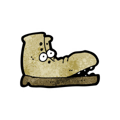 cartoon old boot