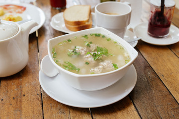 Congee With Minced Pork
