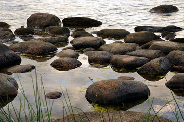 Findlinge an der Ostseeküste im Lahemaa Nationalpark / Estland