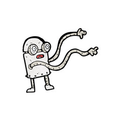 cartoon little robot